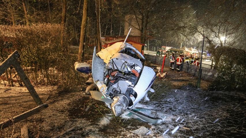 Flugzeugabsturz in der Fränkischen Schweiz: Pilot stirbt