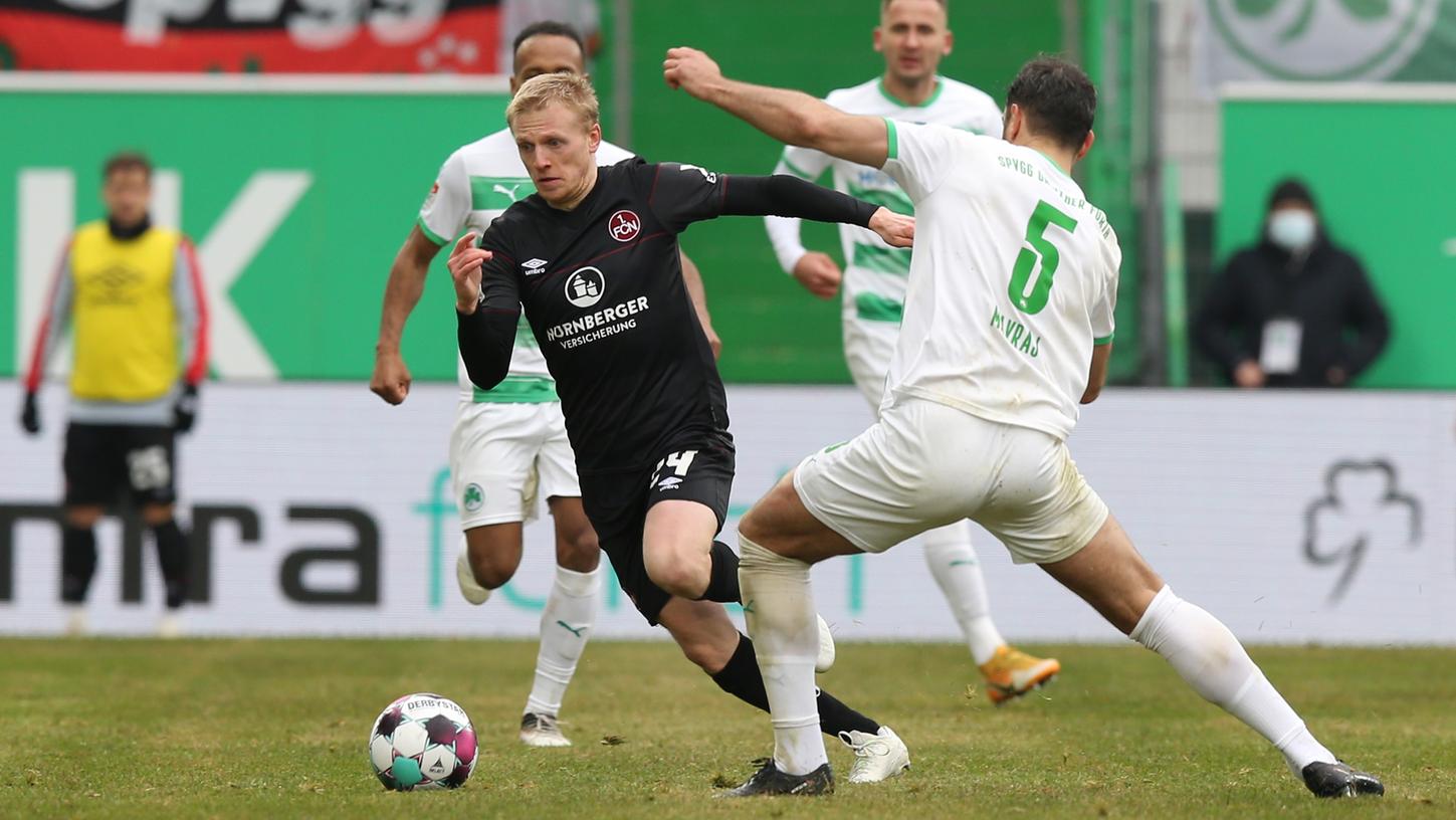 Umkämpftes Derby: Ein spielfreudiger Club beschäftigte den Favoriten aus Fürth.
Umkämpftes Derby: Ein spielfreudiger Club beschäftigte den Favoriten aus Fürth.