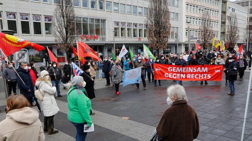 Gegen Rassismus: Demo am Kornmarkt in Nürnberg