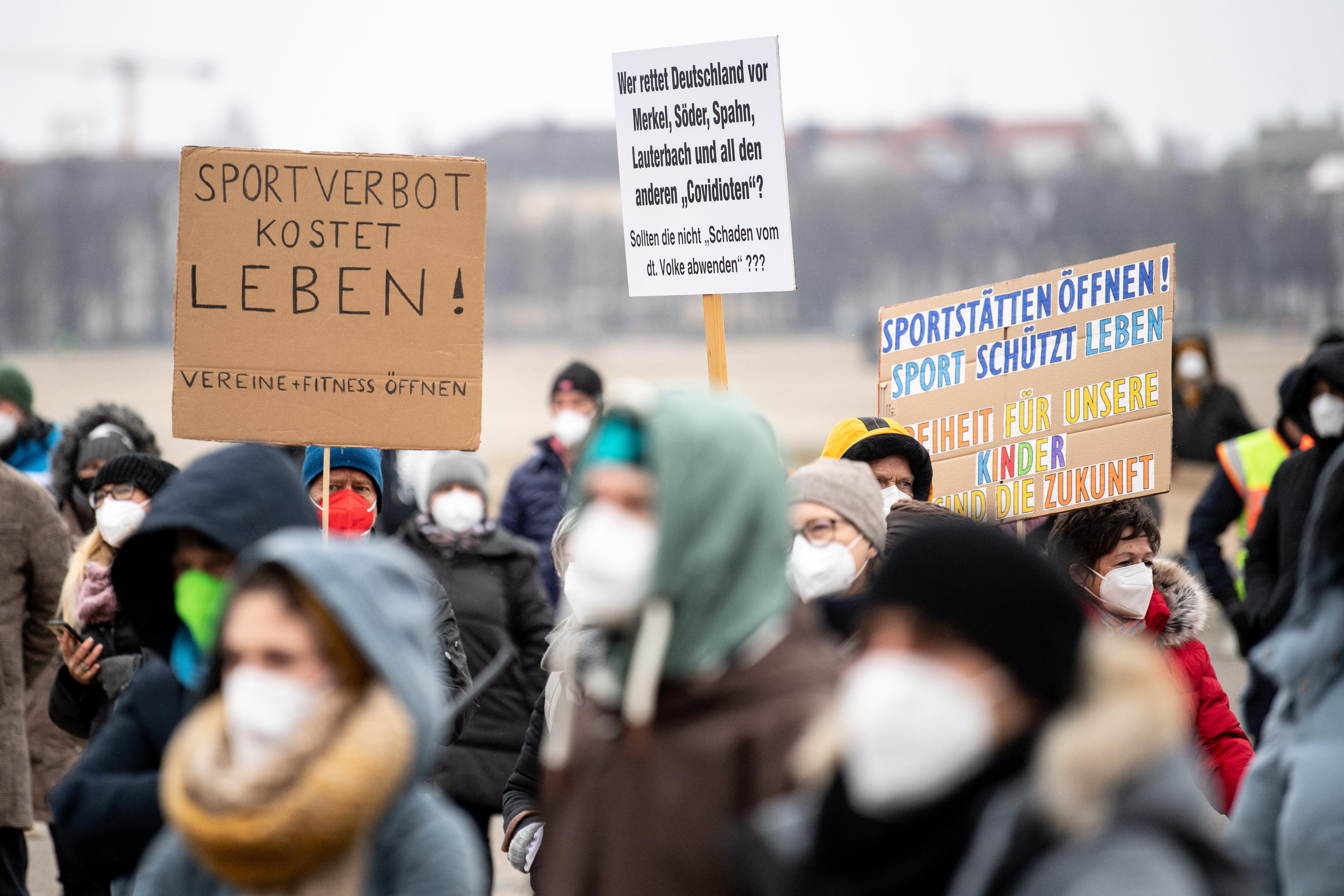 Coronavirus - Kundgebung gegen Lockdown