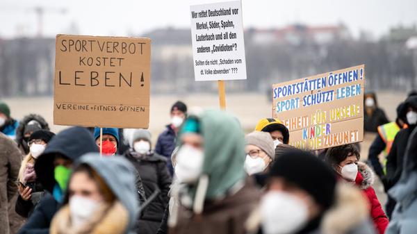 Coronavirus - Kundgebung gegen Lockdown