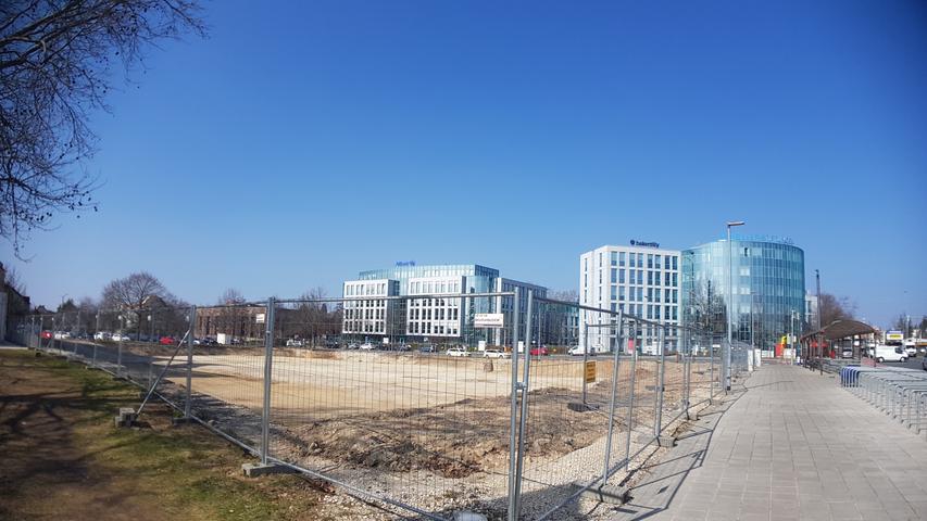 Auf dem Gelände der früheren Straßenbahn-Endhaltestelle entsteht ein Teil des Stadtteilprojekts Neue Mitte Thon.