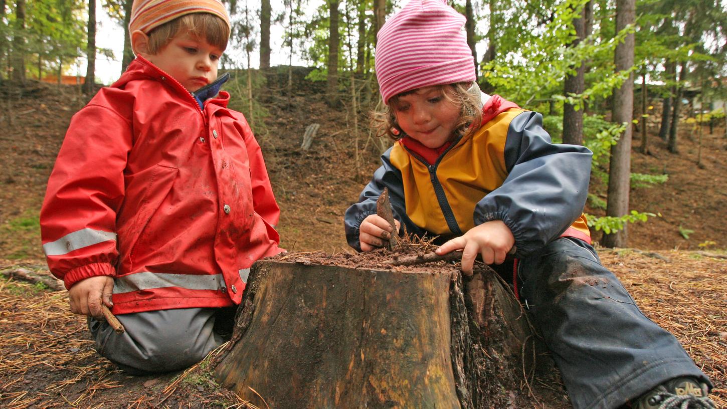 Jeder Kindergartentag ein neues Abenteuer. Unser Bild stammt aus einem Waldkindergarten bei Ilmenau.