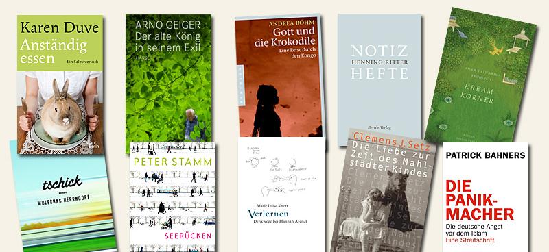 Lese-Tipps im April: Der Leipziger Buchpreis Lese-Tipps im April: Der Leipziger Buchpreis