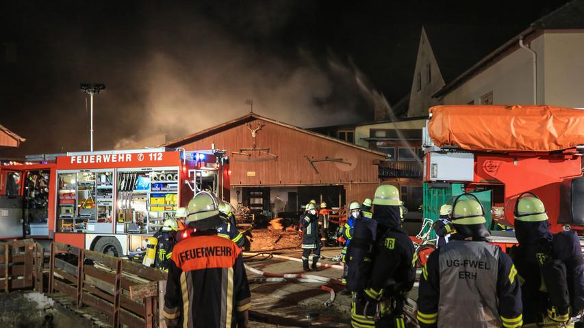 Feuer in Sägewerk: 150.000 Euro Sachschaden bei Wachenroth