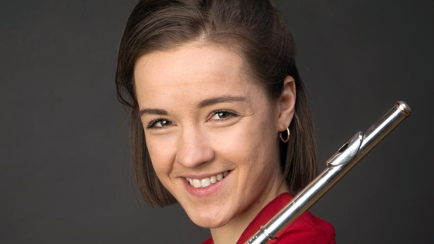 Emma Hochschild ist als Flötistin beim Gastauftritt des Sinfonieorchesters der Hochschule für Musik Nürnberg im Serenadenhof mit von der Partie.