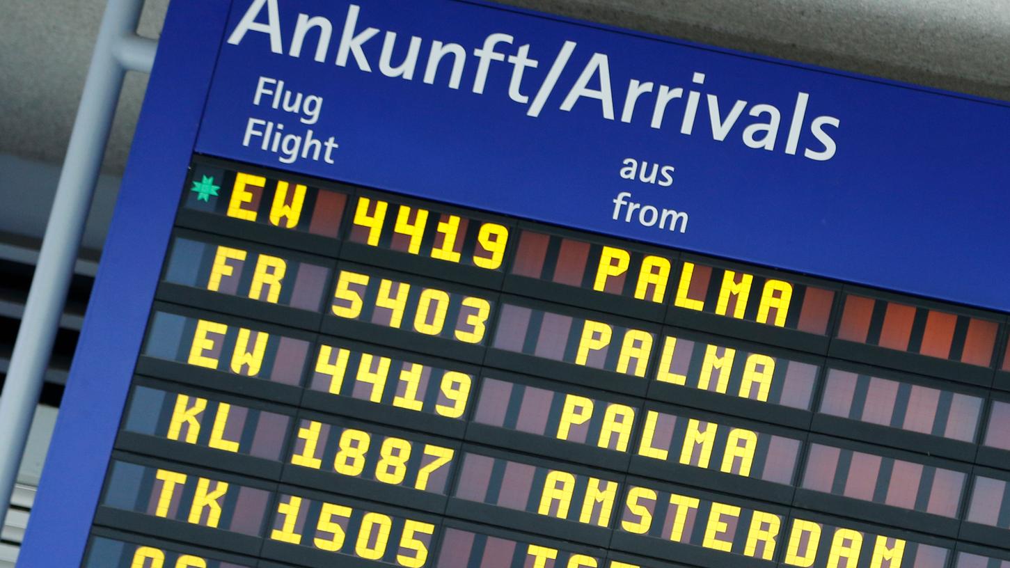 Derzeit gibt es durchschnittlich sieben Flüge pro Woche ab Nürnberg Richtung Mallorca. Im Vergleichszeitraum 2019 waren es durchschnittlich 18.