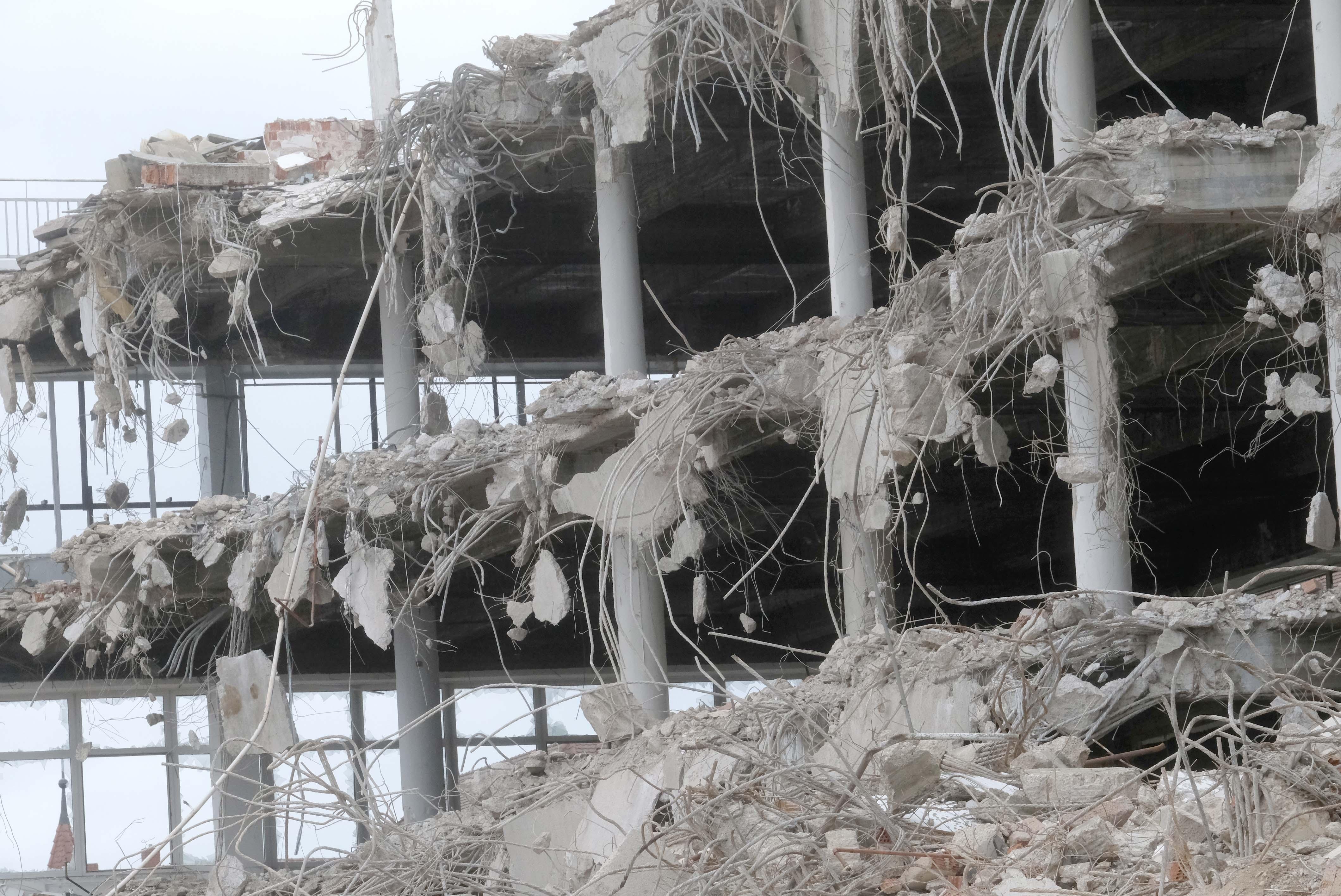 Aufseßplatz,....Abrissarbeiten Aufseßplatz Schocken 