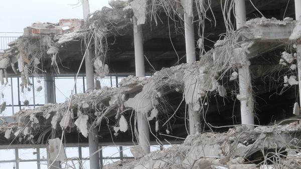 Aufseßplatz,....Abrissarbeiten Aufseßplatz Schocken