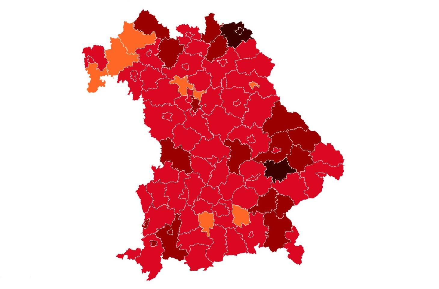 Corona In Bayern Alle Inzidenzwerte Als Interaktive Karte Nordbayern De