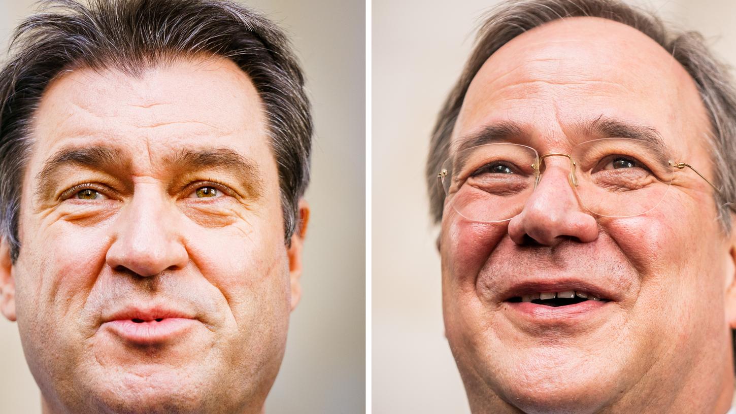 Söder oder Laschet - die Union gibt in der Frage der Kanzlerkandidaten-Kür ein zerrissenes Bild ab.
Söder oder Laschet - die Union gibt in der Frage der Kanzlerkandidaten-Kür ein zerrissenes Bild ab.