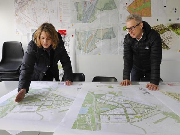 Viele Planungsrunden liegen schon hinter Esther Gilcher und Stefan Wiegand, die sich bei Aurelis um das Projekt kümmern.