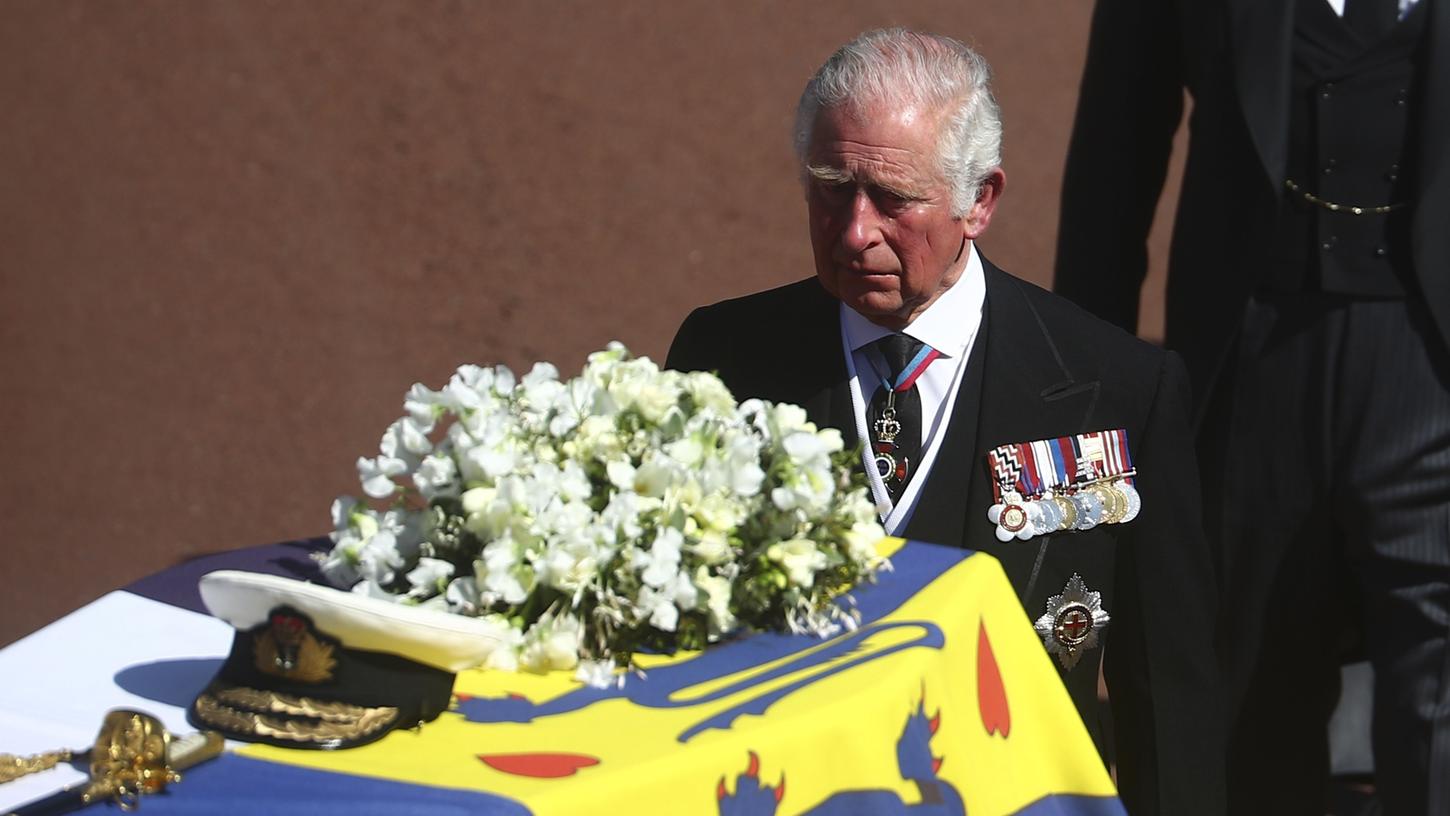 Prinz Charles wirkte während der Trauerfeier sichtlich ergriffen