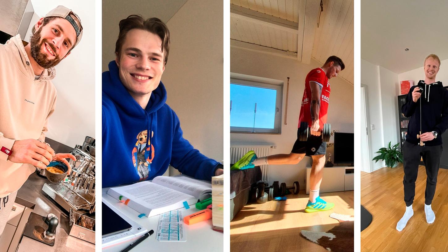 Mussten sich in häuslicher Isolation ihre Zeit vertreiben: Die Handballer des HCE.
Mussten sich in häuslicher Isolation ihre Zeit vertreiben: Die Handballer des HCE.