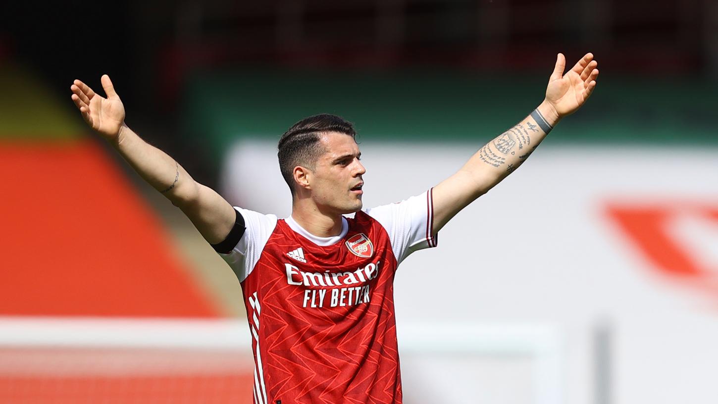 Ein bekanntes Gesicht aus der Bundesliga: Der frühere Gladbacher Granit Xhaka kommt mit dem FC Arsenal ins Max-Morlock-Stadion.