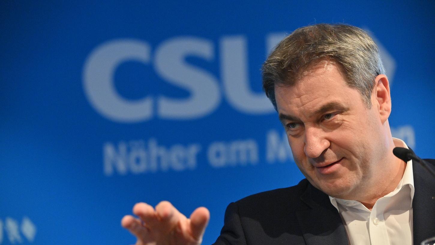 Markus Söder gab nach den nächtlichen Beschlüssen des CDU-Vorstands ein Statement ab. 