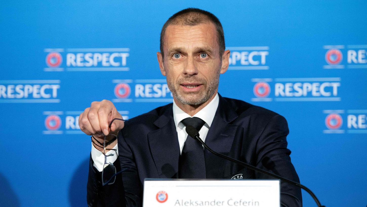 "Wir sind der europäische Fußball, sie sind es nicht", betont Uefa-Präsident Aleksander Ceferin am Ende des Uefa-Kongresses.