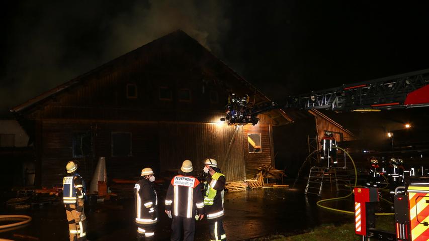 Brand in Zimmerei bei Tirschenreuth