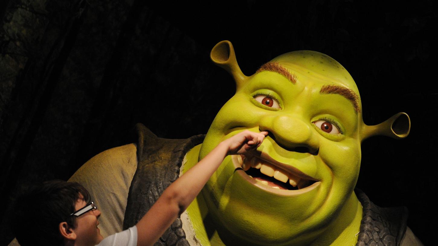 Der tollkühne Filmheld Shrek ist ein bekannter Der tollkühne Filmheld Shrek ist ein bekannter