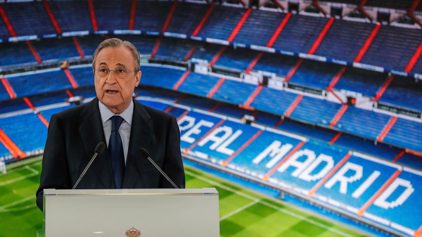 Real-Präsident Florentino Peréz besteht weiterhin darauf, dass die Super League noch nicht Geschichte ist.