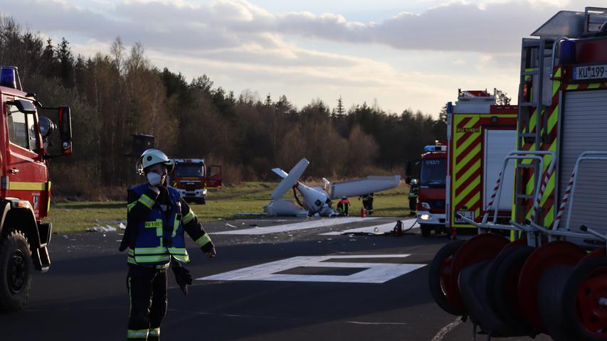 Sportflugzeug stürzt in Oberfranken ab: Zwei Insassen sterben