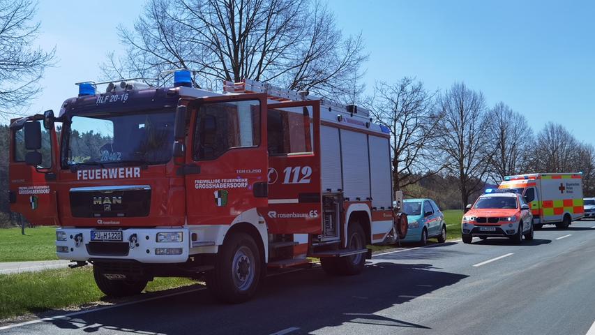Unfall im Landkreis Fürth: Mehrere Personen und ein Hund verletzt