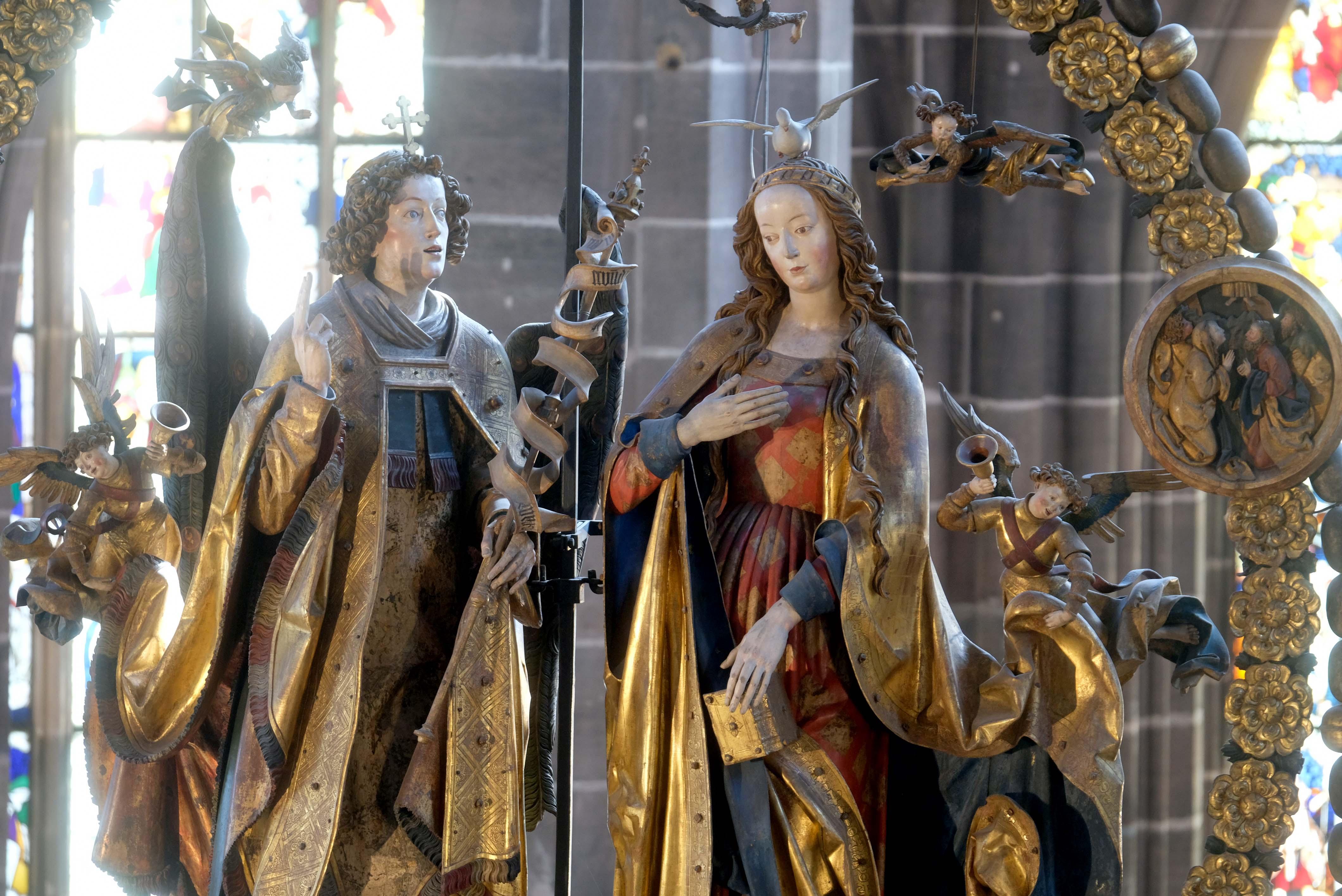 Der weltberühmte "Englische Gruß" von 1517/18 des Bildschnitzers Veit Stoß.