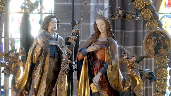 Der weltberühmte "Englische Gruß" von 1517/18 des Bildschnitzers Veit Stoß.