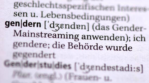 14.04.2021, Symbolbild, Eintrag des Begriffs gendern im deutschen Duden für Rechtschreibung, 14.04.2021, Duden 14.04.20