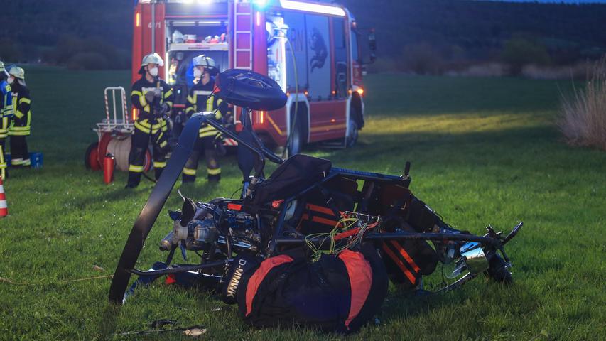 Gyrocopter-Absturz in Franken: 62-Jähriger verunglückt tödlich