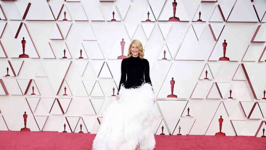 Laura Dern bei ihrer Ankunft auf dem Roten Teppich. 2021 fand die 93. Auflage der Academy Awards statt.