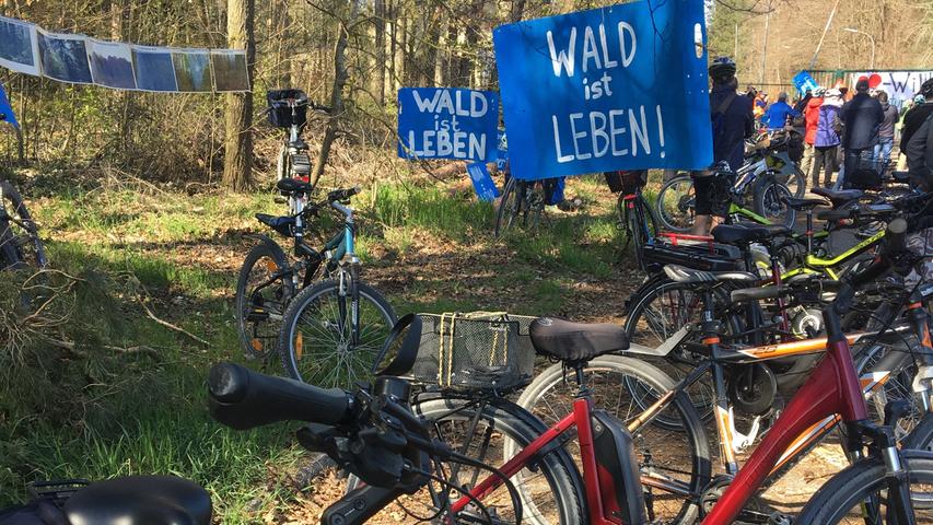 FahrradDemo gegen Center Parcs Gunzenhausen Nordbayern