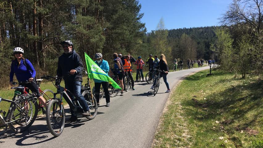Fahrrad-Demo gegen Center Parcs