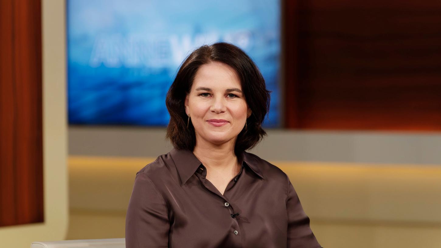Zu Gast bei Anne Will: Annalena Baerbock.
Zu Gast bei Anne Will: Annalena Baerbock.