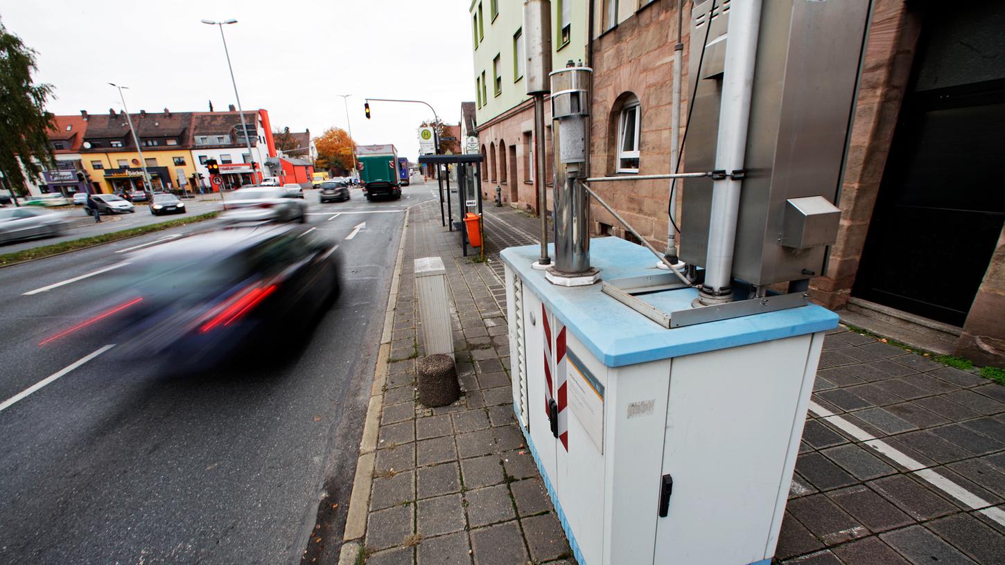 Hier ist die Luft oft besonders schlecht: An der Von-der-Tann-Straße.