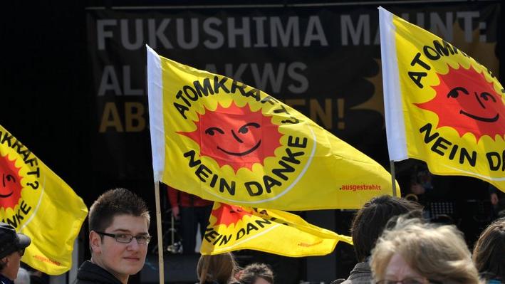 In München versammelten sich Zehntausende Atomkraft-Gegner.