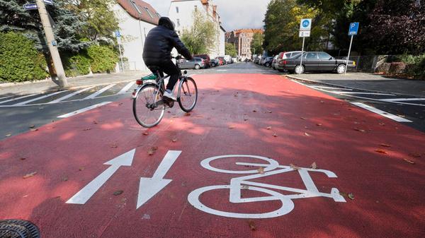 Eröffnung Nürnbergs erste Fahrradstraße