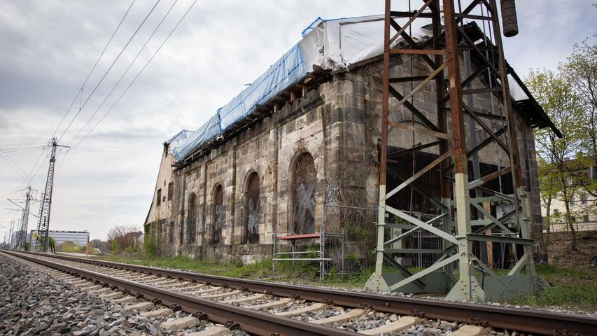 Vor dem Verfall: Fürths Lokschuppen ist ein Denkmal der Bahnhistorie