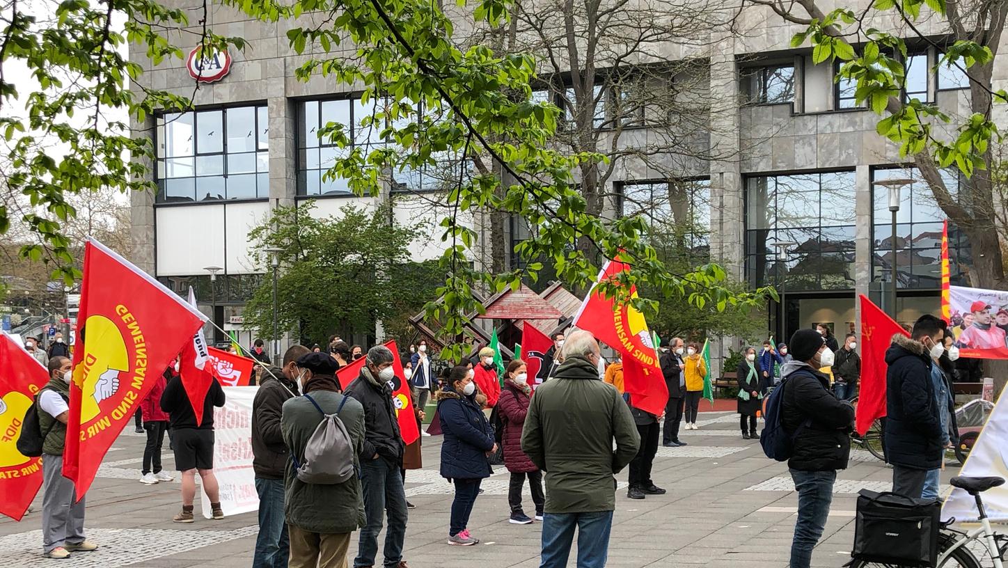 Trotz Corona Demo am 1. Mai in Erlangen: Kein Zeichen der Solidarität