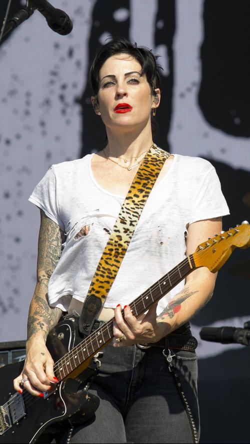 American punk rock band The Distillers perform on the Main Stage during day three of the 2019 Reading Festival in Reading, Berkshire, England. AUGUST 25th 2019 PUBLICATIONxINxGERxSUIxAUTxHUNxONLY DFLx193091
