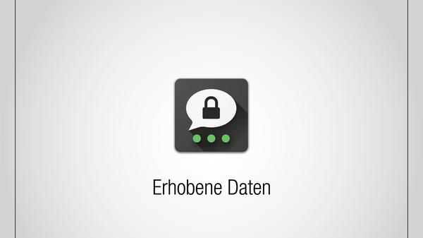 Bei der Registrierung müssen keine Handynummer und keine Mailadresse angegeben werden. Threema arbeitet hier stattdessen mit einer zufällig generierten ID, die Nutzer bei der Erstanmeldung erhalten. Profilname und Foto können Nutzer angeben, müssen es aber nicht. Es ist zudem nicht nötig, den Zugriff auf die im Smartphone gespeicherten Kontakte zu erlauben. Gibt der Nutzer die Daten an oder gewährt den Zugriff auf die Kontakte, dann werden diese "gehasht" - eine Verschlüsselungs- beziehungsweise Pseudonymisierungs-Technik. Ohne diese Verschlüsselung speichert Threema laut Datenschutzerklärung nur das Betriebssystem und die Version der App, das Datum der Erstellung der ID sowie das Datum (ohne Uhrzeit) des letztens Logins.