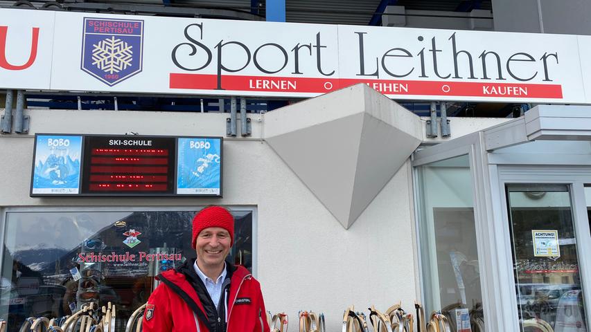 Christoph Leitner ist Skischulchef, Sportgeschäft-Inhaber, Appartment-Vermieter und vor allem auskunftsfreudiger Alleswisser, wenn es um Fragen vor Ort geht. 