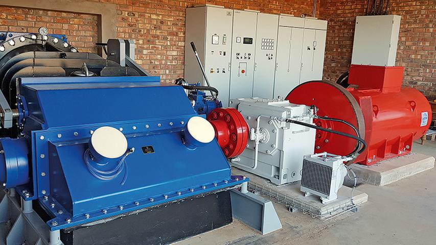 Turbine von der Firma Ossberger Turbine von der Firma Ossberger