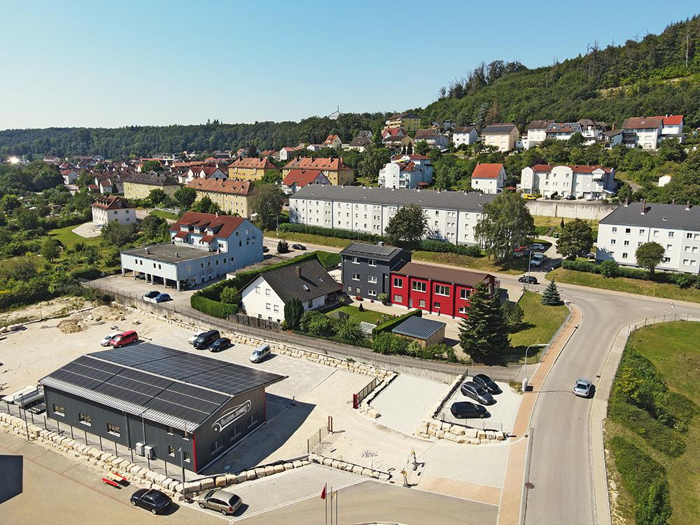 Luftaufnahme der Firma Auto Felleiter & Schmidt GmbH Luftaufnahme der Firma Auto Felleiter & Schmidt GmbH