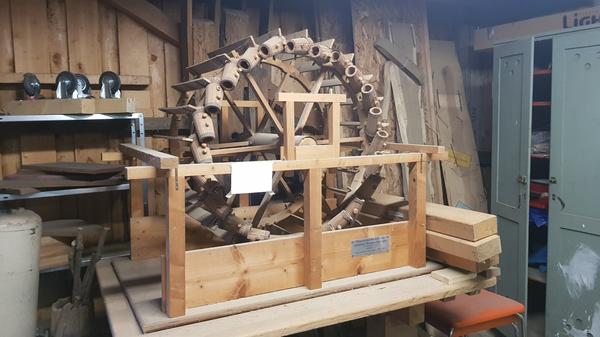 In der Lagerhalle: ein schönes Modell des Kulturdenkmals.