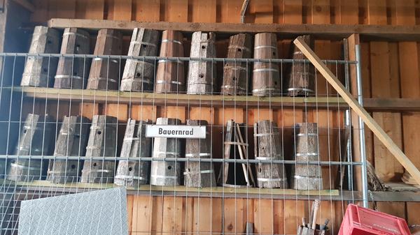 Alles hat seinen Platz: Die Kümpfe des Bauernrades.