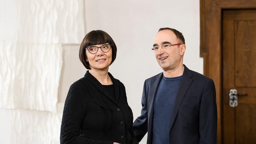 Die Nürnberger Kulturpreisträgerin Pia Praetorius und ihre Mann Wolfgang Kropp.
Die Nürnberger Kulturpreisträgerin Pia Praetorius und ihre Mann Wolfgang Kropp.