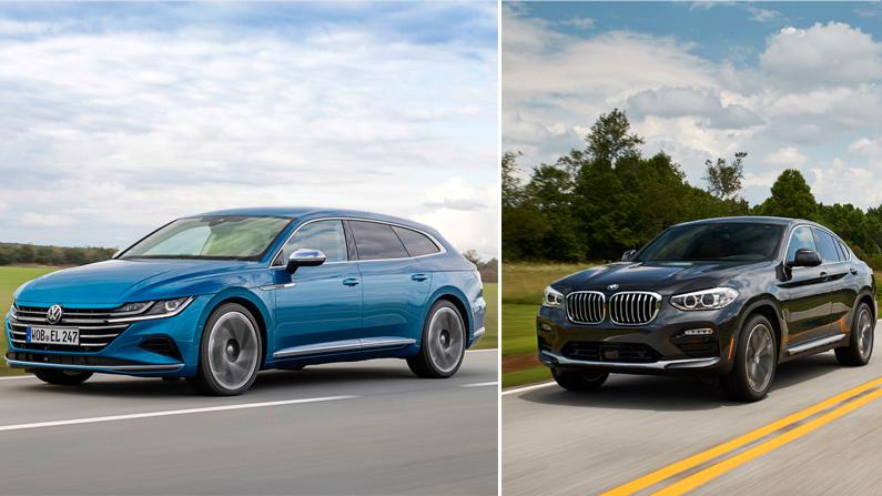 VW Arteon Shooting Brake, BMW X4: Beide Kandidaten wollen mit Platz und Lifestyle-Attitüde punkten. VW Arteon Shooting Brake, BMW X4: Beide Kandidaten wollen mit Platz und Lifestyle-Attitüde punkten.
