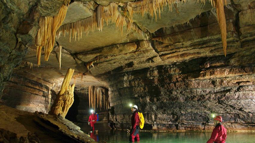 Die Astronautinnen verbachten fünf Tage in der Mühlbachquellhöhle