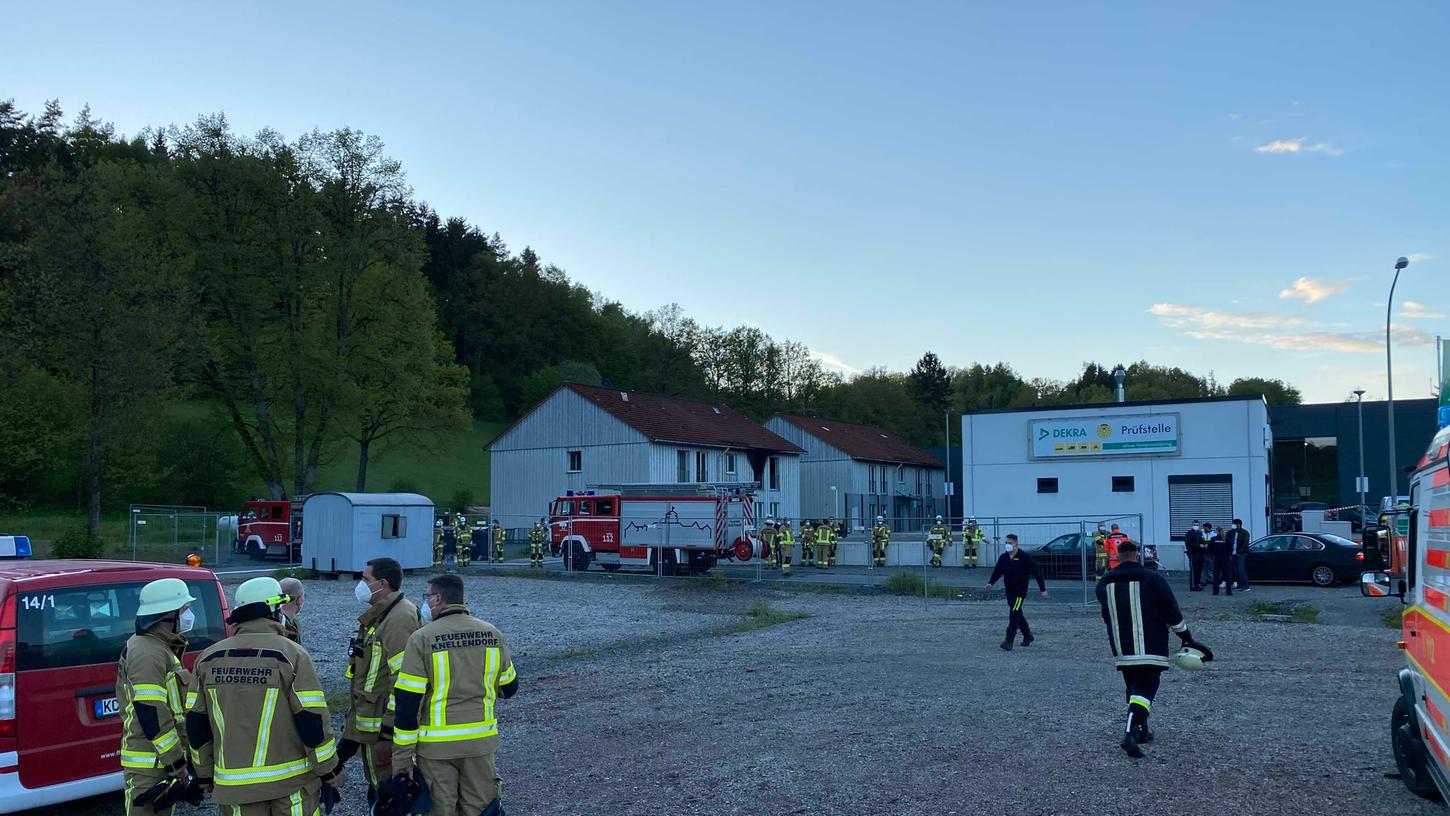 Das Feuer brach in dieser Asylbewerberunterkunft in Kronach aus.